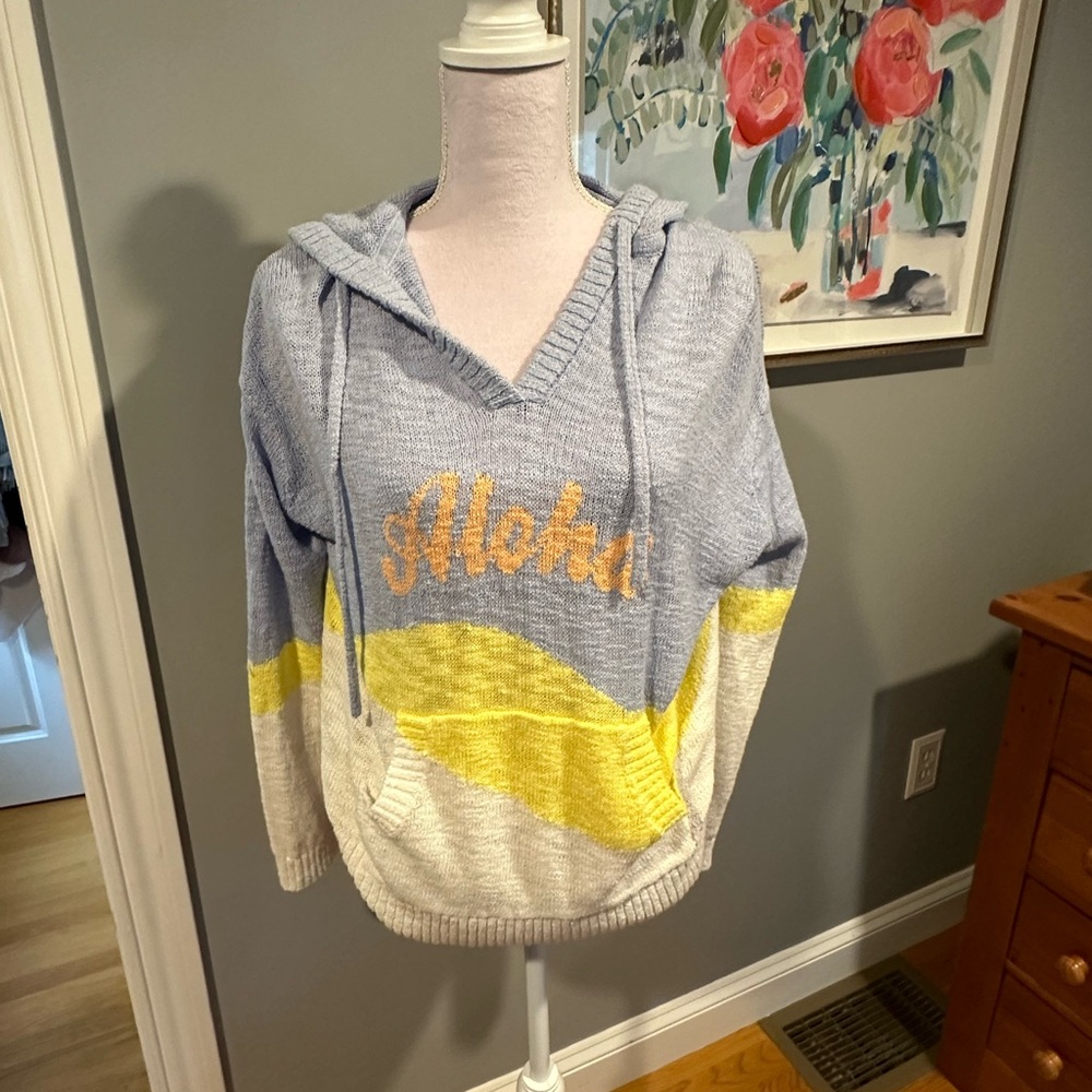 Lou & Grey Blue and Yellow Sweater